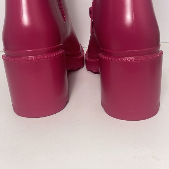 INC International Concepts Pink Square Toe Block Heel Rain Boots Size 10 NWOB - Picture 8 of 12